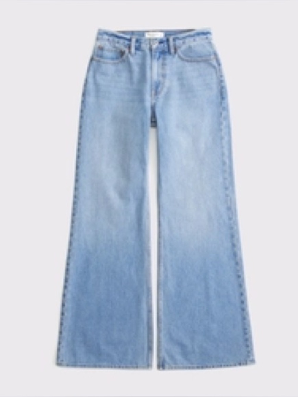 Abercrombie and Fitch Curve Love Mid Rise Baggy Bootcut in Size 26 Curve Love